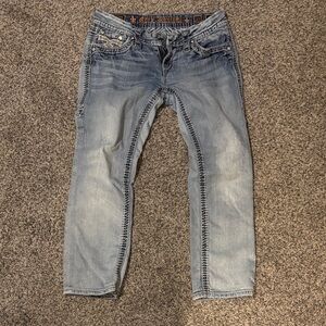 Rock Revival Faded Blue Denim Jeans